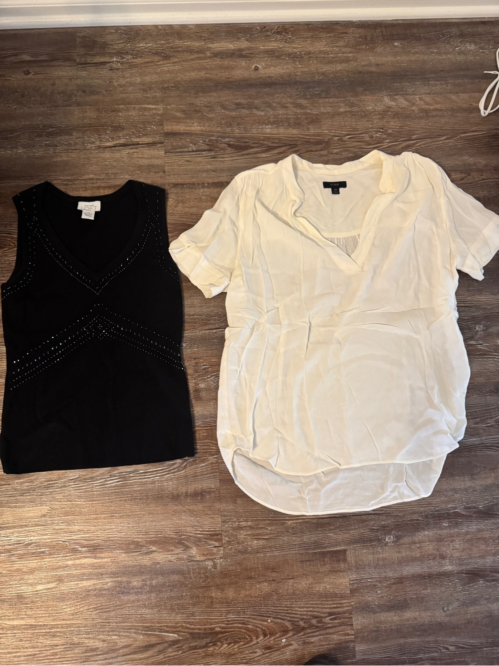 Lot of two blouses j crew and loft
